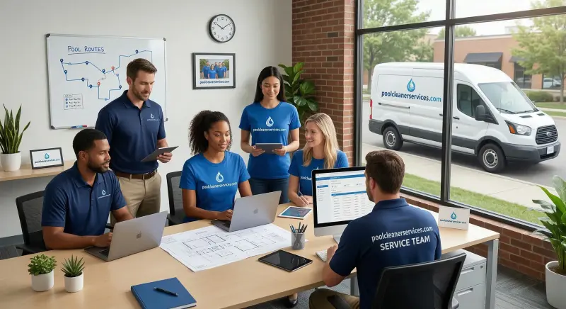 Pool service team in Macomb, IL